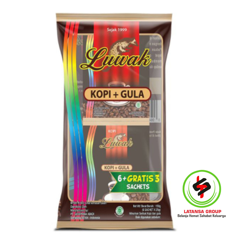 

PROMO Luwak Kopi + Gula Bag 6 + 3 x 25 g