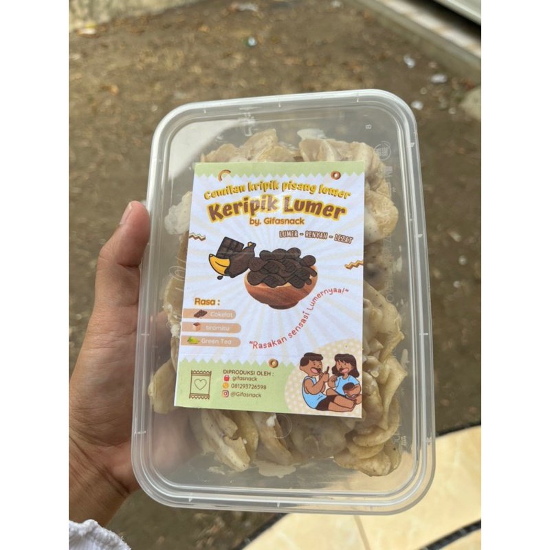 

Kripik pisang lumer | giffasnack varian rasa tiramisu