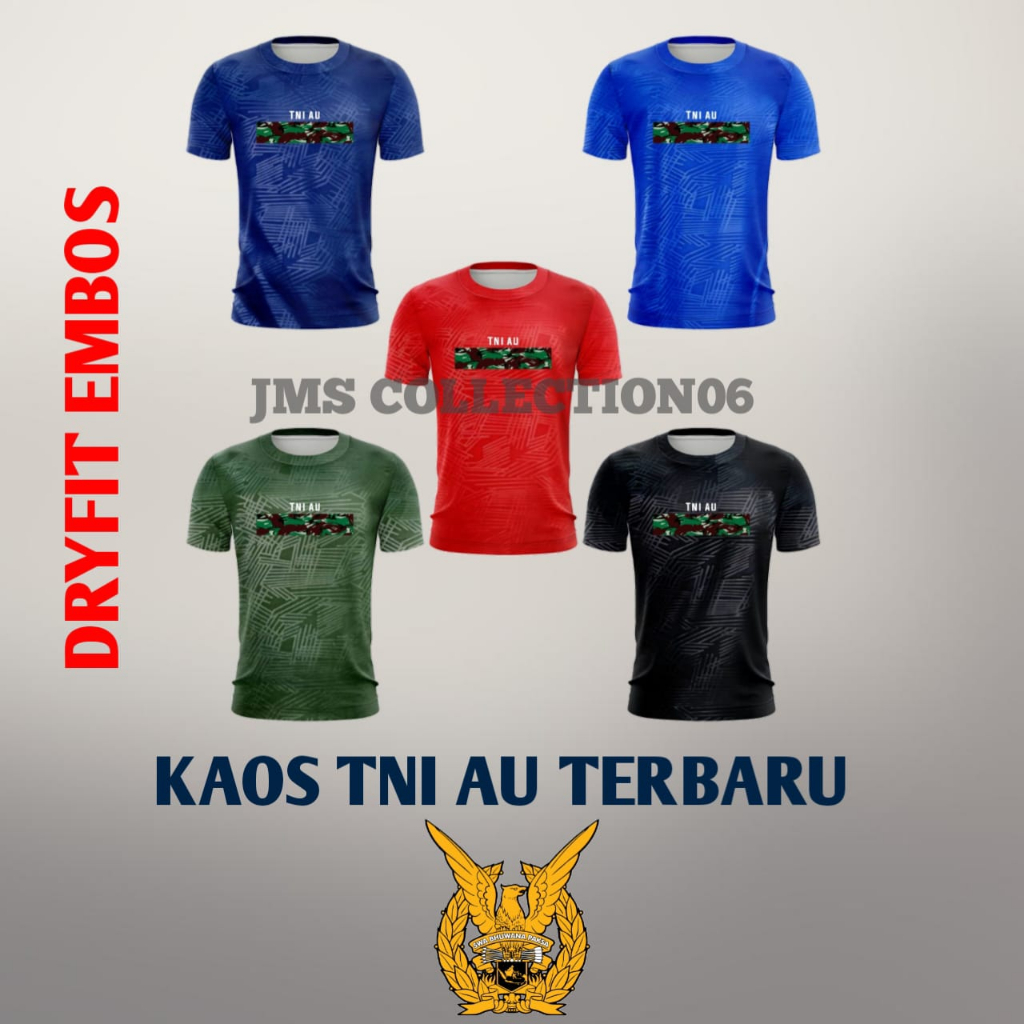 kaos tni au / kaos tni au Bahan Dryfit Embos /baju kaos tni au / Kaos Jersey tni au Premium BISA COD