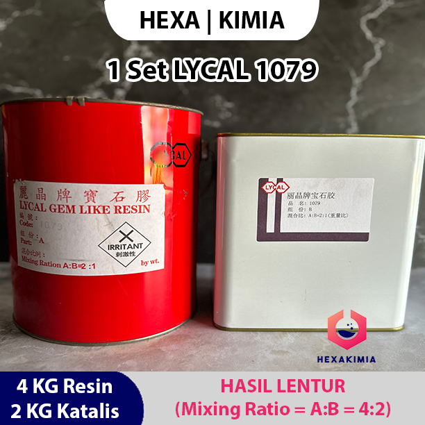 Resin Lycal Lentur 1079 1 Galon (4 Kg Resin & 2 Kg Hardener)