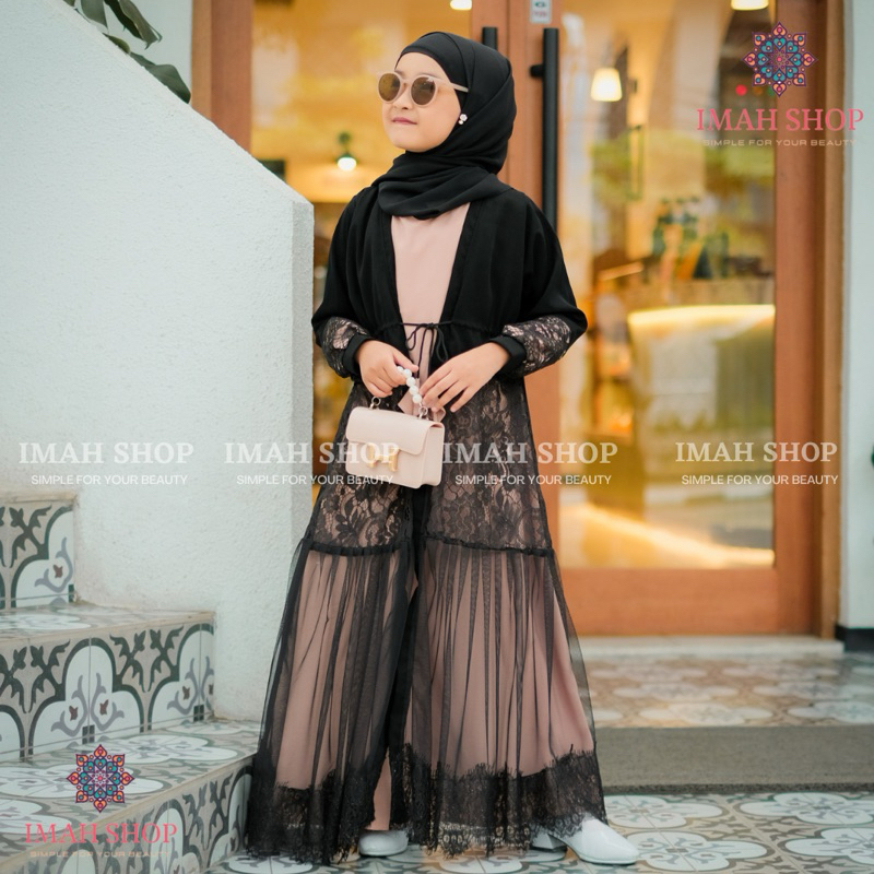 Baju Muslim Abaya Anak Perempuan Bordir Gamis Arab Saudi Bordir Zephy Turki 10 Umroh Dubai Turkey India