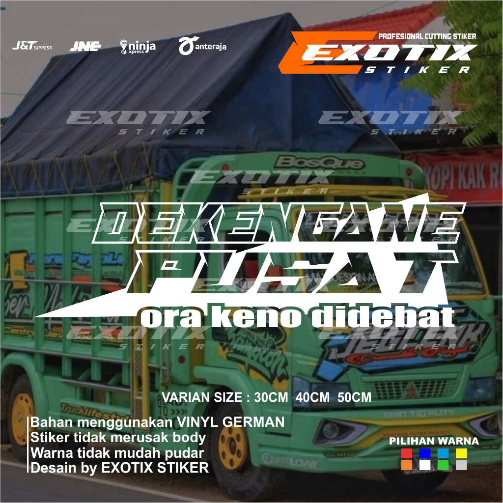 Stiker kaca samping truk pick up stiker cutting dekengane pusat stiker variasi kaca pick up truk