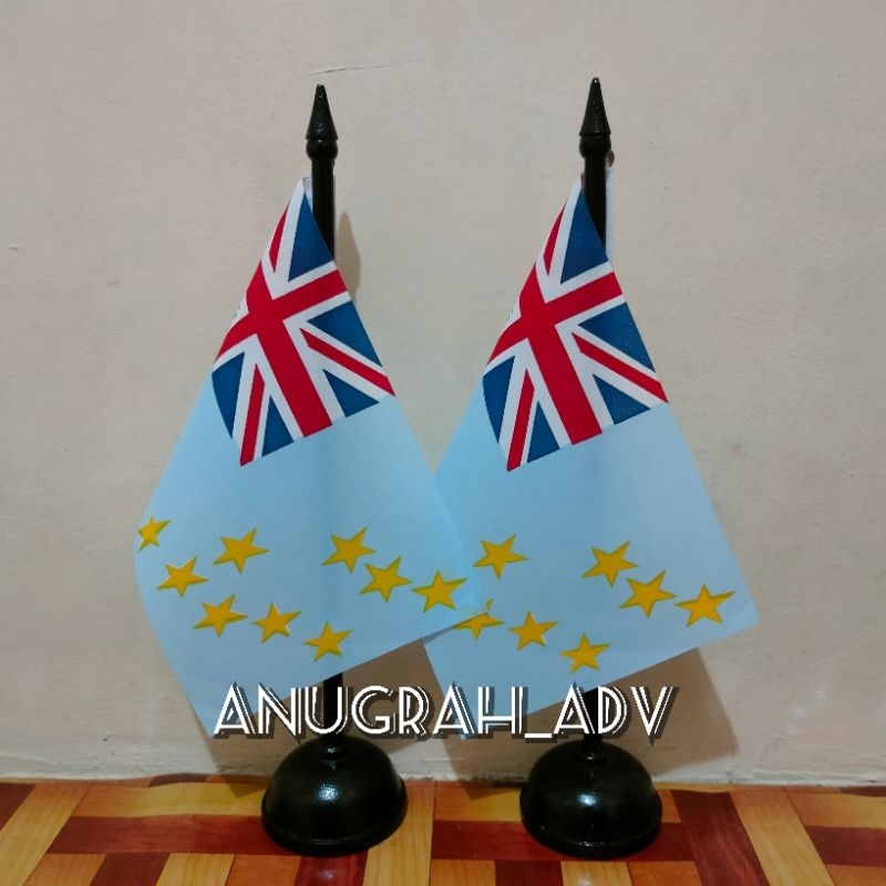 

tiang kayu bendera meja TUVALU
