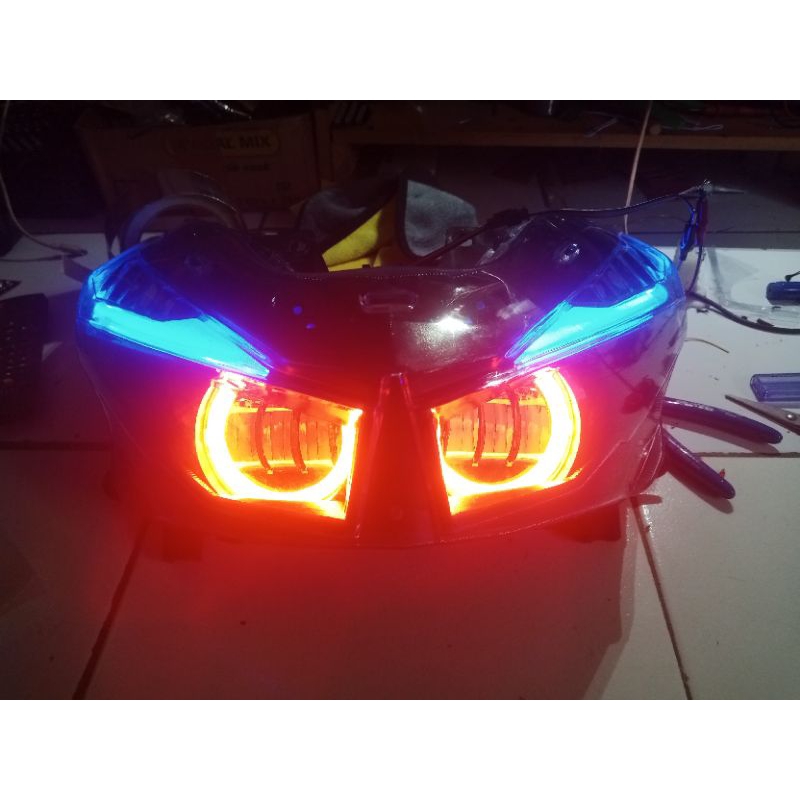 lampu projie daymeker Honda Vario 125 LED/150 old fulseet