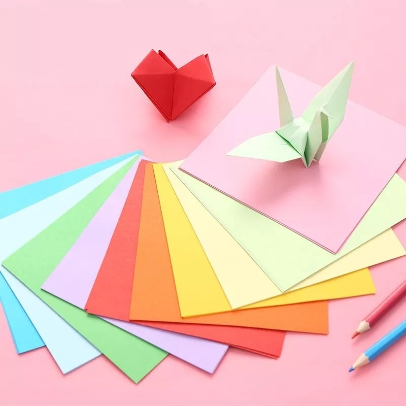 

Kertas Lipat / Origami Paper Prime Warna Fluorescent 2 Sisi 16 x 16 CM