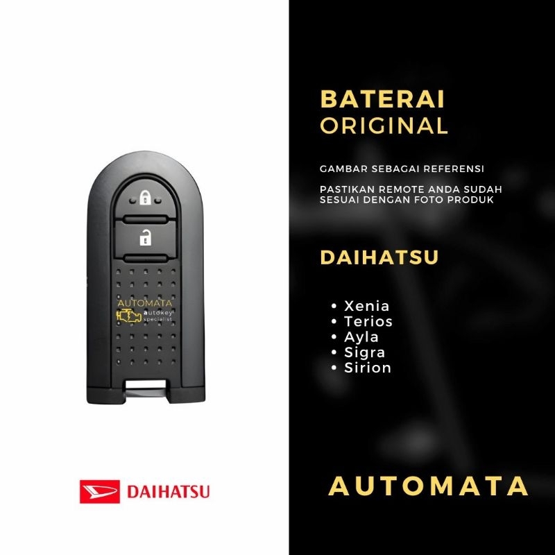 Baterai Kunci Remote Keyless Mobil Daihatsu Ayla Original Panasonic