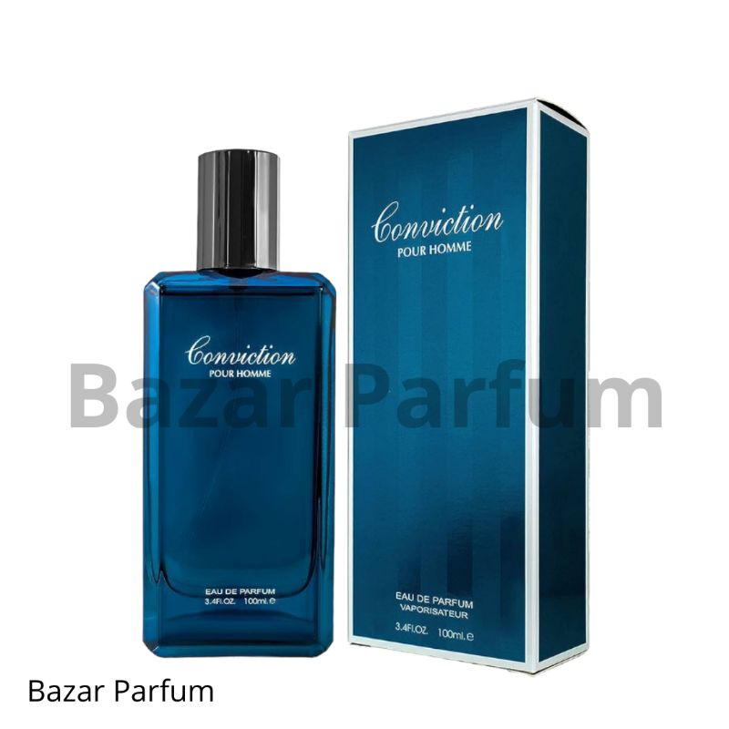Parfum Pria Fragrance World Conviction Pour Homme EDP Original