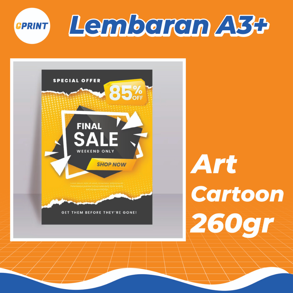 

Cetak Kertas Tebal A3+ – Art Carton 260gr | Bisa Custom, Cepat & Murah