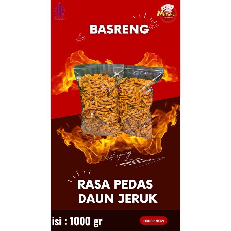 

basreng pedas daun jeruk 1kg
