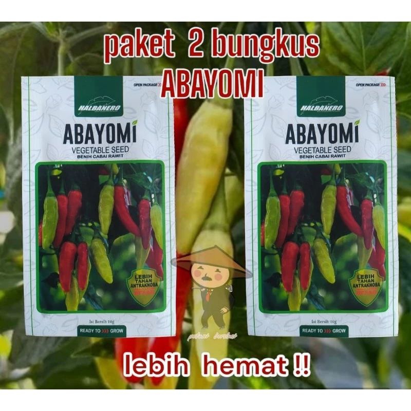 benih cabai rawit ABAYOMI - BENIH CABE RAWIT ABAYOMI ISI 2 PCS/BUNGKUS