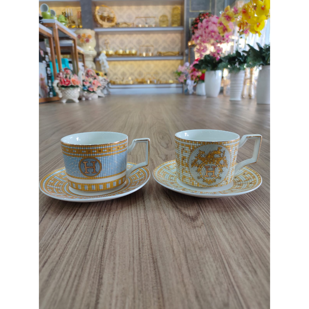 CANGKIR MEWAH ALA EROPA/TEA SET 6PCS + SAUCER