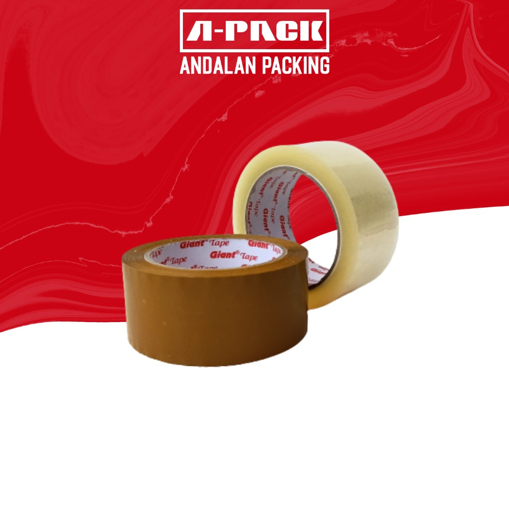 

Lakban Bening | Lakban Cokelat | Giant Eko | 2inch 45mm x 100yard