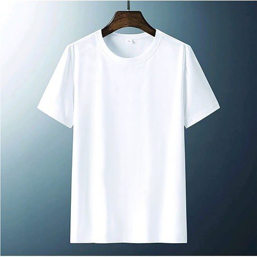 Kaos Polos Atasan Pria Wanita Oblong Pendek PE Soft || Baju Polos Pria Termurah-PUTIH M