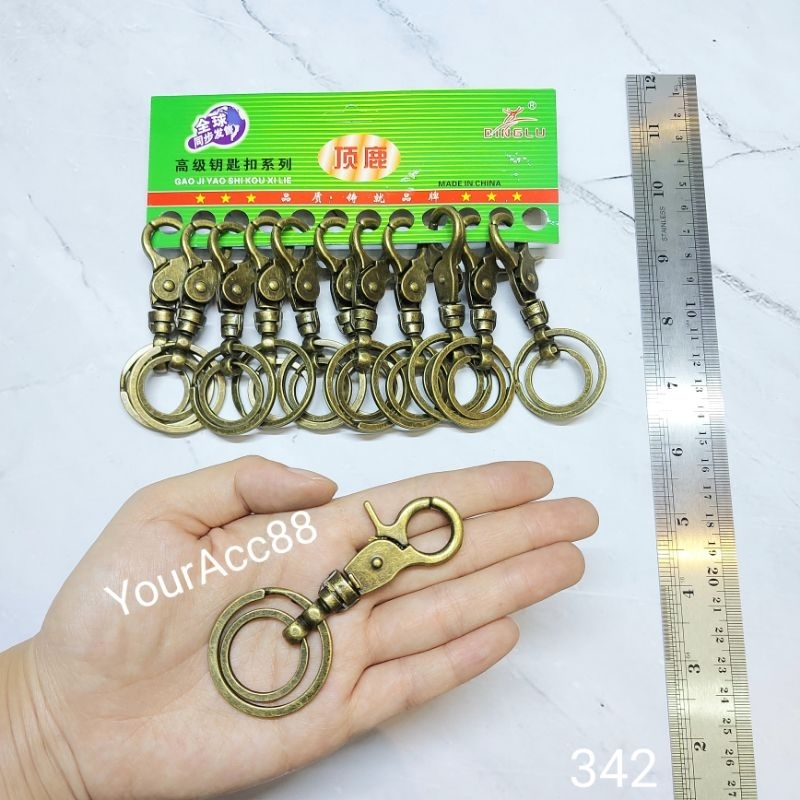 GANTUNGAN KUNCI RING BESI PER STAINLESS (12pcs) GANTUNGAN KUNCI LUCU GANTUNGAN KUNCI UNIK GANCI KOLE
