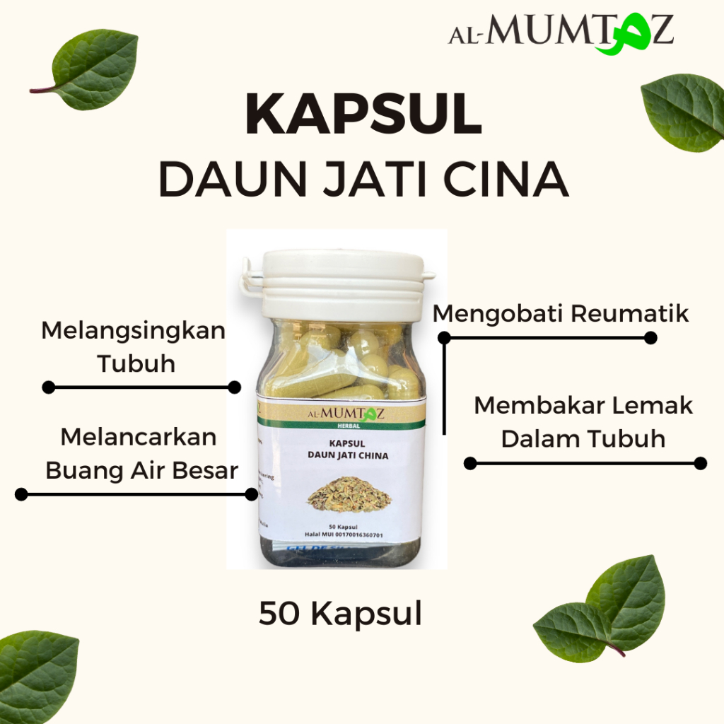 

Pelangsing Kapsul Daun Jati Cina Alami Original 100% Obat Diet Herbal Penurun Berat Badan Pengecil Perut Asli Organik Termurah