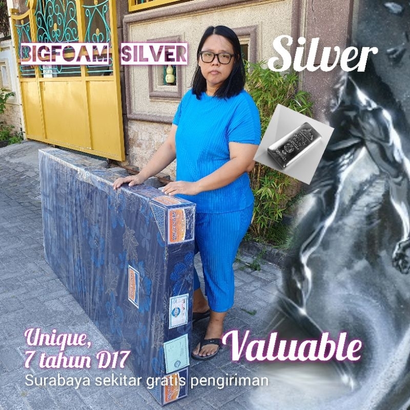 Kasur busa Bigfoam Silver 7 tahun density 17 kg per m3  tebal 14 cm