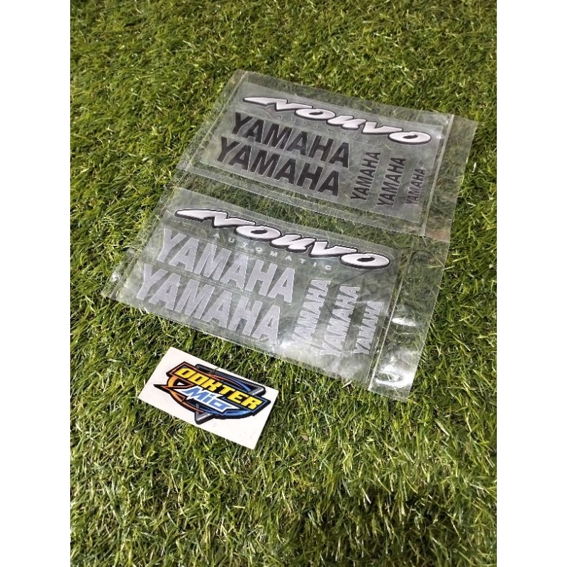 Paketan Sticker Nouvo Lele Transfaran sticker tameng automatic dan Sticker tutup aki Nouvo lele
