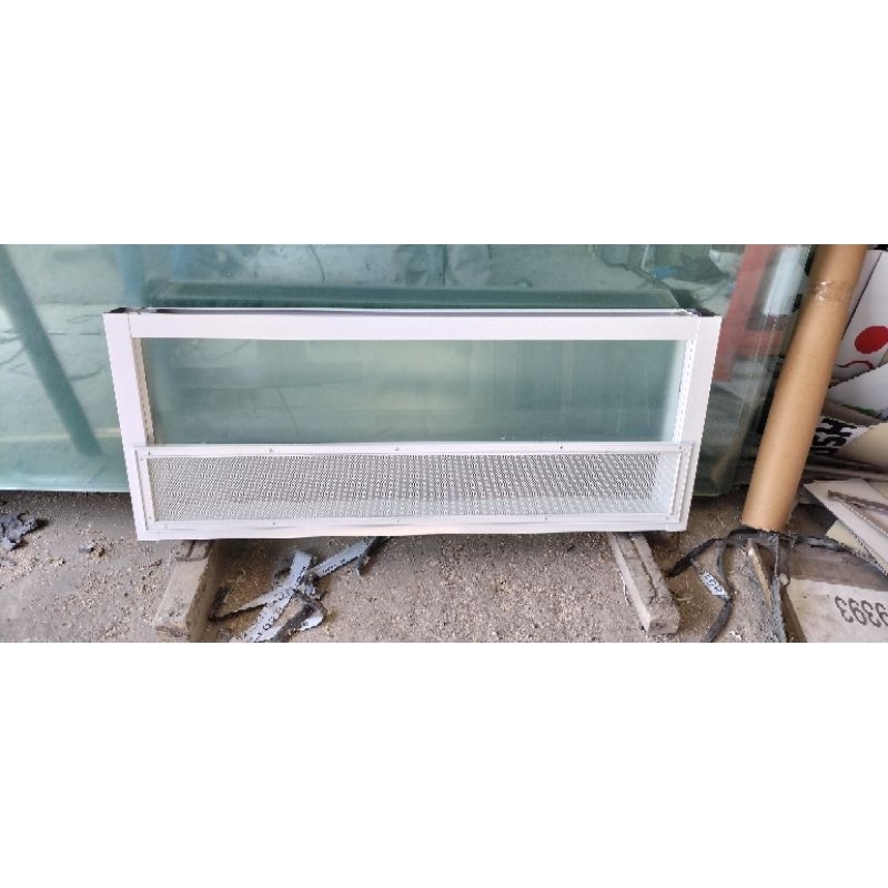 BV 40 x 80 KAWAT LUAR BOVEN KACA ZIG ZAG JENDELA VENTILASI BOUVENLI  KAWAT NYAMUK FREE PAKING KAYU V