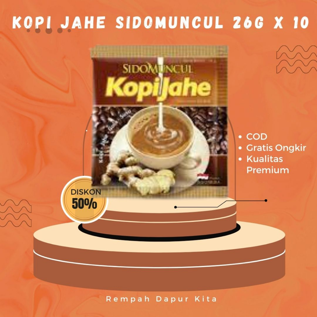 

KOPI JAHE SIDOMUNCUL 1O SACHET X 26 GRAM