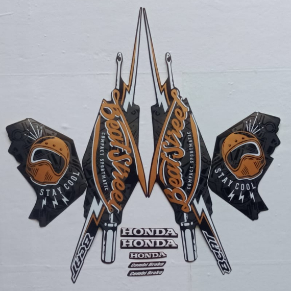 Stiker Striping Body Motor Honda Beat Street 2017 Lis Les Motor Honda Beat Street 2017
