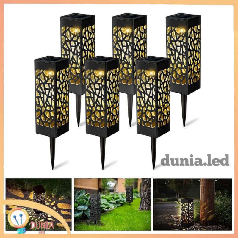 Lampu Solar Taman Panjang Kotak / Lampu Taman Tancap Model Minimalis Outdoor