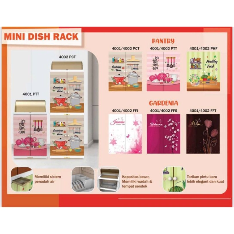 Rak Piring Naiba Mini Dish Rack Gardenia&Pantry 4002