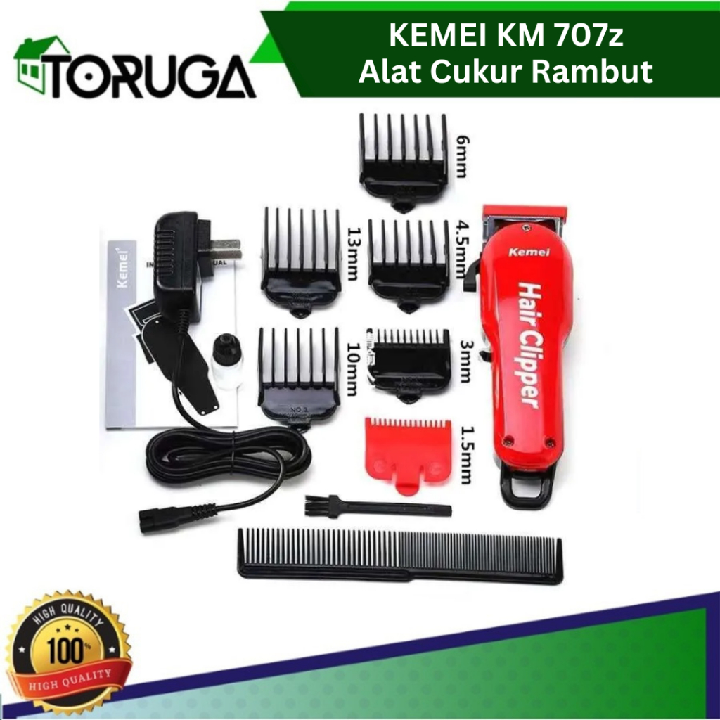Kemei 707z Mesin Alat Potong Cukur Rambut Listrik Elektrik KM 707Z Electric Hair Clipper Cordless Ba