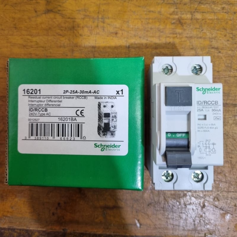 SCHNEIDER ELCB RCCB ID 2P 25A 30MA ORIGINAL