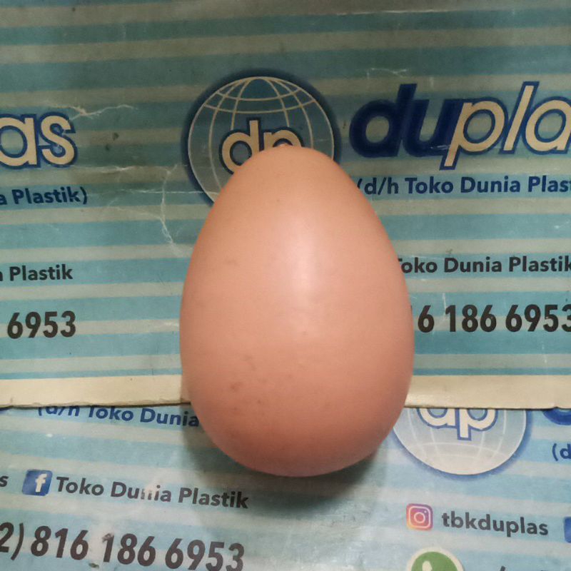 Telur Mainan Polos Telor Ayam Plastik Hias Paskah