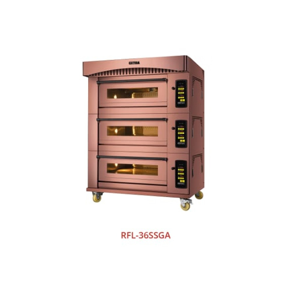 RFL-36SSGA - RFL36SSGA GETRA PREMIUM OVEN GAS / 3 deck 6 loyang oven