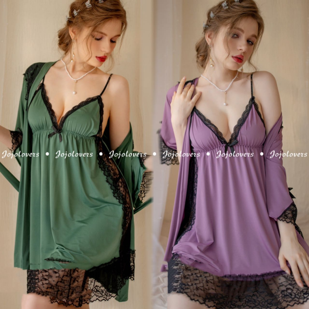 Jojolovers 312 Lingerie Sexy Kimono Dress Bigsize Jumbo Polyester Spandex