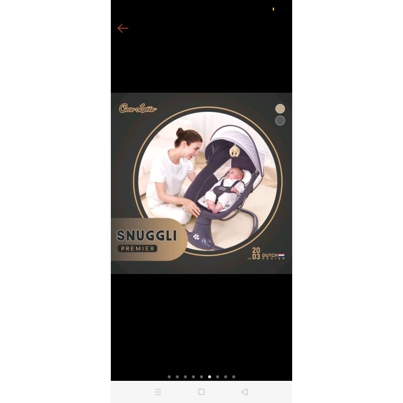 Preloved cocolatte bouncer snuggli premier