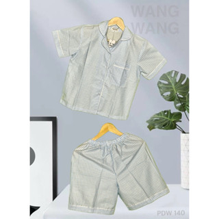 BAJU TIDUR PENDEK PIYAMA WANITA KOTAK-KOTAK