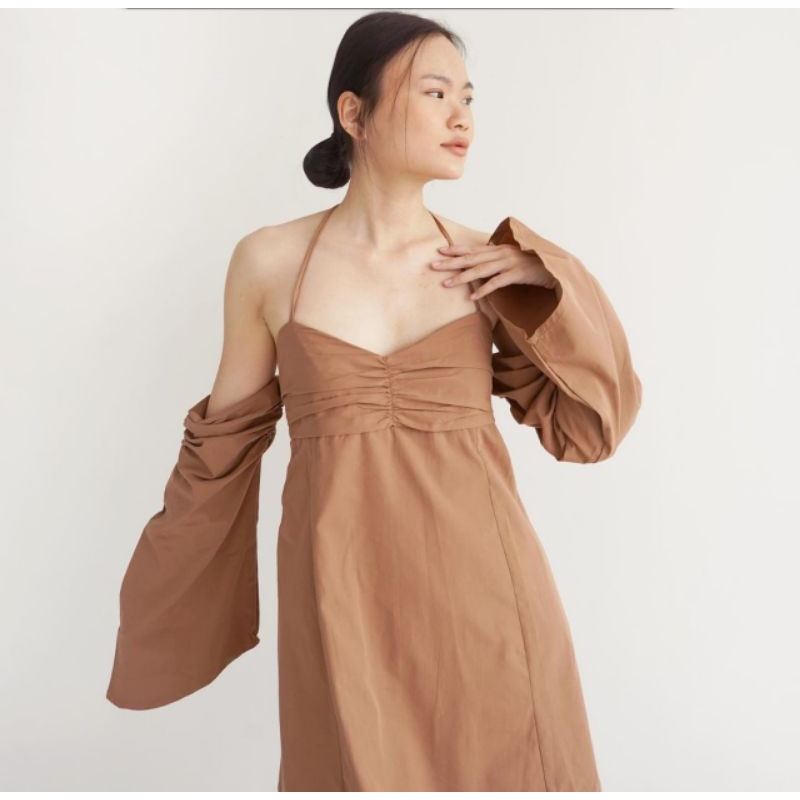 Lamelia Dress / Dress tali / Dress Pendek Wanita Katun / Dress Pendek Tali Leher / Dress Casual Cewe