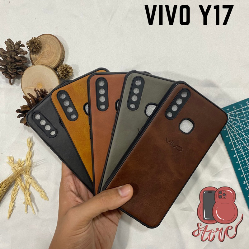 Softcase Vivo Y17 / Y12 / Y12i / Y15 Kulit Premium Warna Natural Leather Case