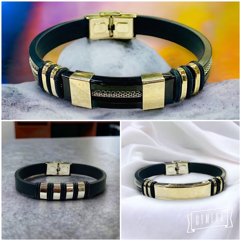 Gelang tangan titanium / titanium / gelang cowok
