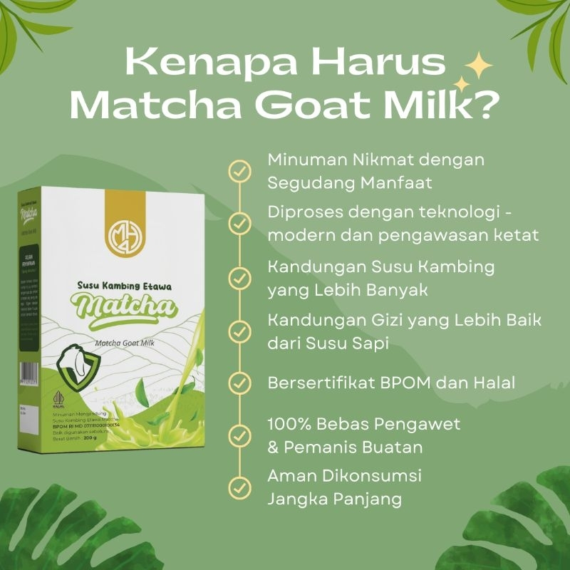 

susu kambing etawa Matcha 200gr