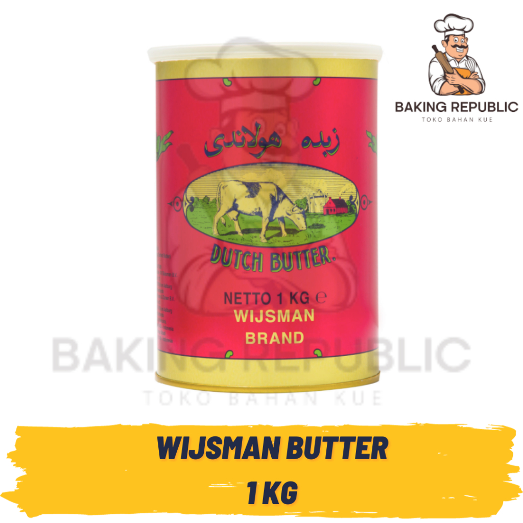 

WIJSMAN BUTTER | 1 KG | MENTEGA BUTTER SALTED WIJSMAN KEMASAN KALENG | ORIGINAL 100%