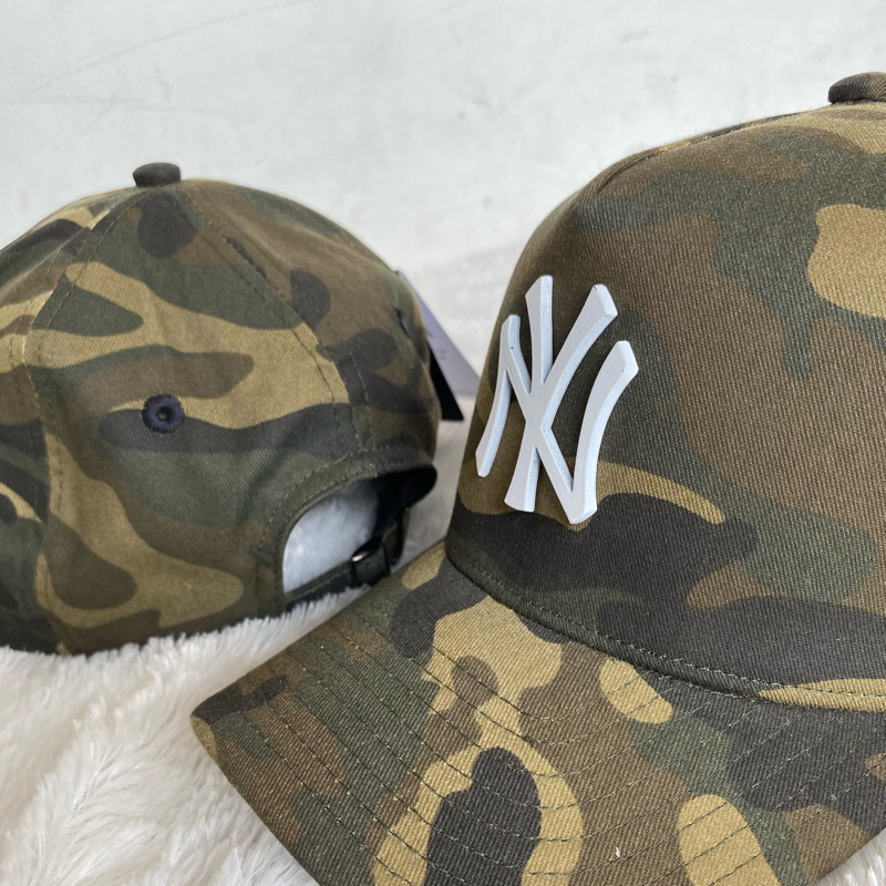 TOPI NY ARMY LOGO PUTIH BESI ORIGINAL PREMIUM