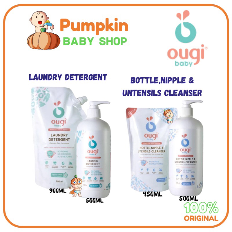 Ougi Baby Bottle Nipple Cleanser & Ougi Baby Detergent