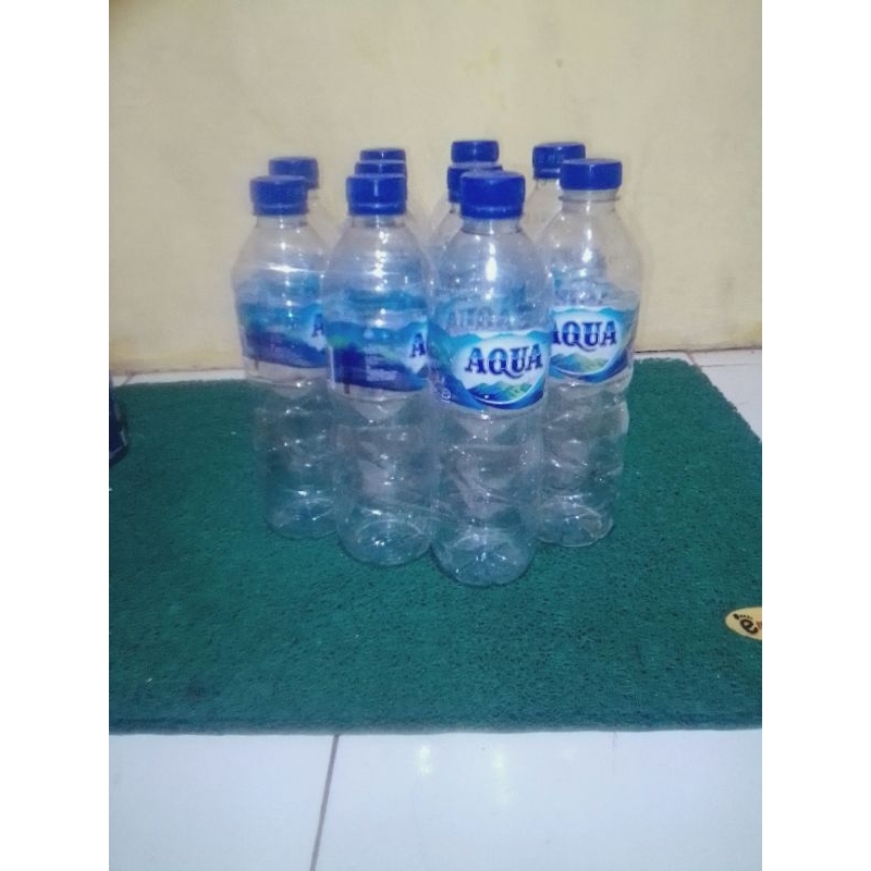 Botol Bekas AQUA / LE MINERALE / PRIMA 600 ml