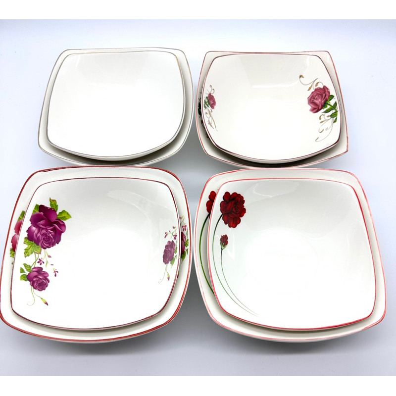 MANGKOK KERAMIK SOUP SEGI LANCIP KITCHENWARE