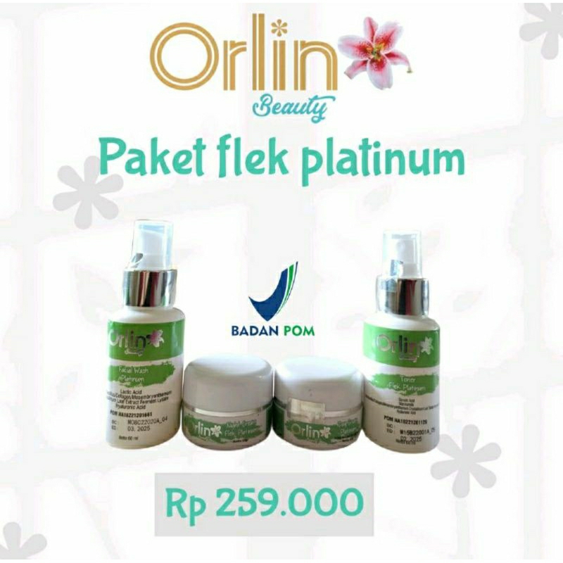 PAKET ORLIN BEAUTY SKINCARE / ORLIN KOSMETIK SERUM MALAM/ ORLYN