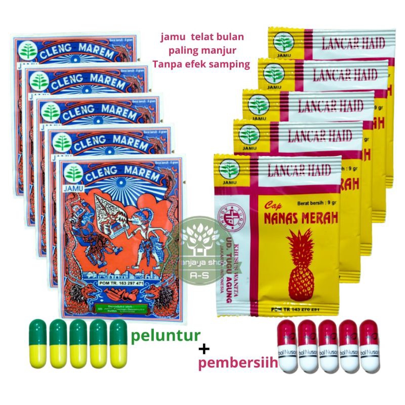 

jamu lancar haid wayang + nanas
