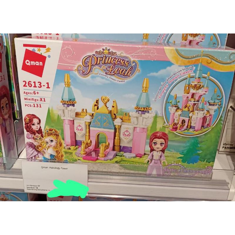 princess Leah Flowery Ocean Castle Gate Of Innocence Lego Qman 131Pcs Hadiah Ulang Tahun Terbaik