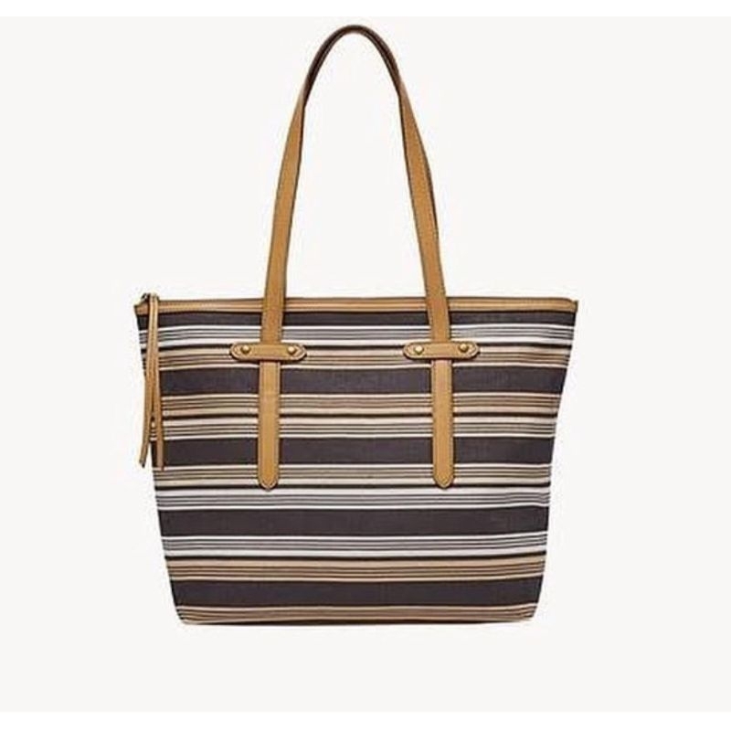 Felicity Tote Neutral Stripe