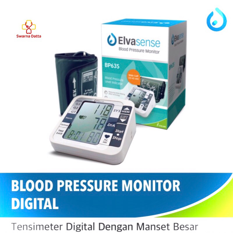 TENSIMETER DIGITAL ELVASENSE BP635-TENSIMETER ELVASENSE ORIGINAL GARANSI 5 TAHUN