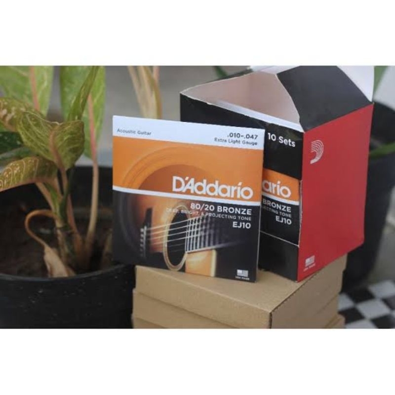 Senar Gitar Akustik D'addario Original 0.10