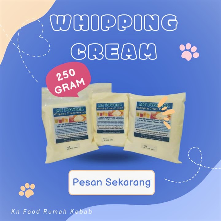 

Whipping Cream -Whipping Cream / Whipped Cream -250 gram