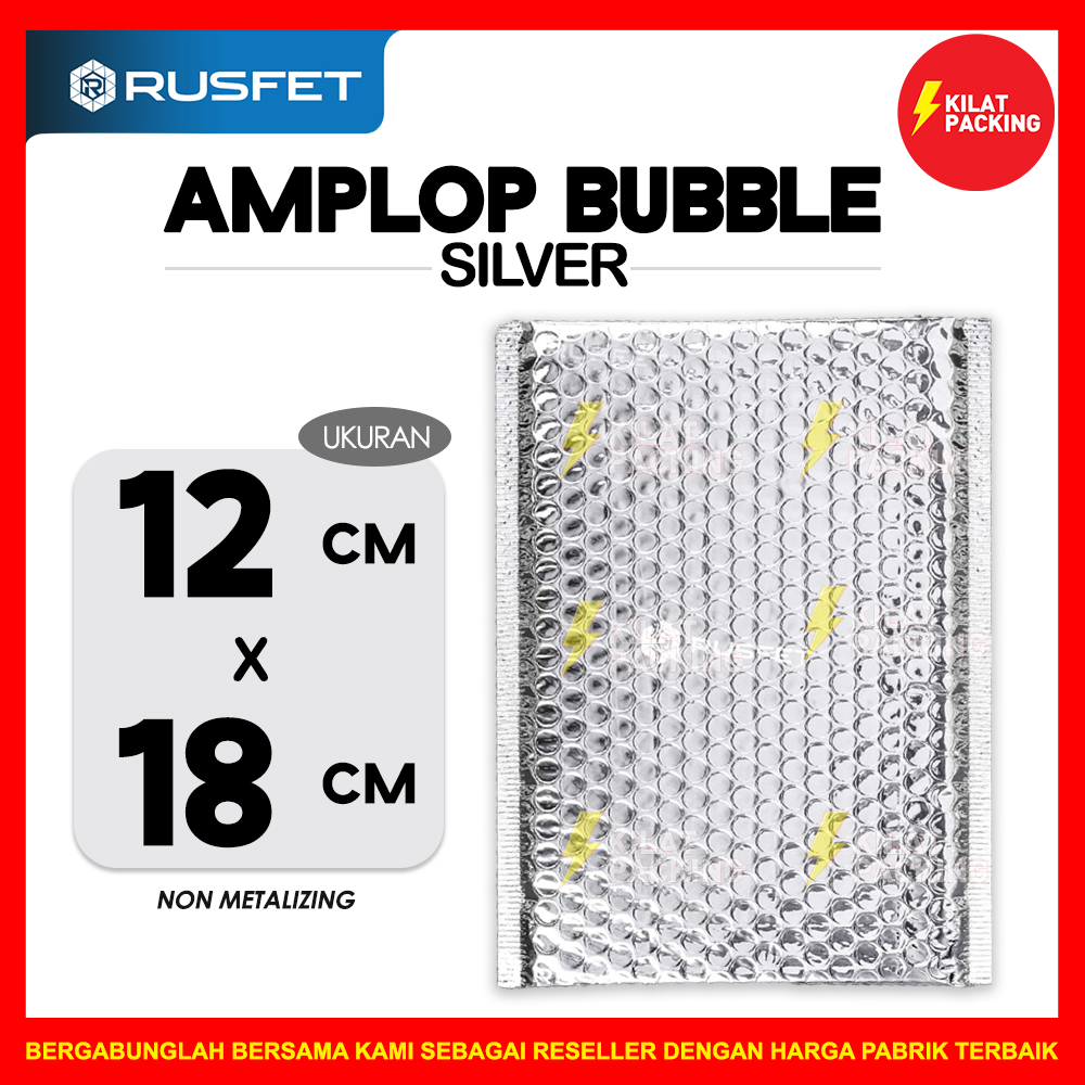 

Amplop Bubble Murah Bubble Mailer Bubble Packing Silver Glossy 12X18